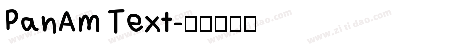 PanAm Text字体转换